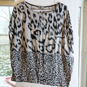 Zara animal print top medium